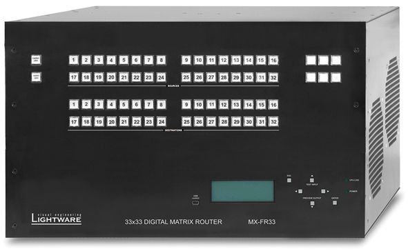 91110003, Lightware, MX-FR33L, Шасси модульного матричного коммутатора MX-FR33L. 