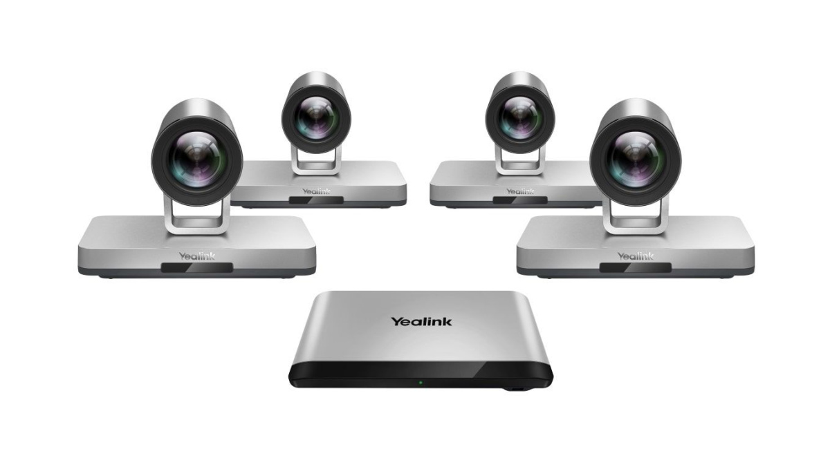 VC880 Видеотерминал Yealink VC880 codec, VCH51 Sharing box, VCR11 remote control, power adapter and 