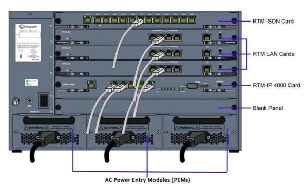 2200-79414-114 Сервер RMX4000 for RealPresence Clariti - No Licenses, AC, ISDN card, (4) MPMRx-D car
