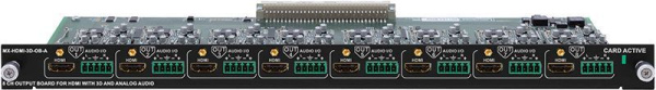 91130006, Lightware, MX-HDMI-3D-OB-A, Модуль на 8 выходов HDMI1.4 с аудио эмб/деэмб. Поддержка DVI и