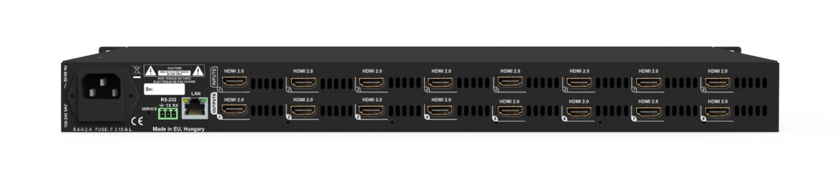 91310058, Lightware, MX2-8x8-HDMI20-L (91310058), Матричный коммутатор 8x8, 4K@60Гц RGB 4:4:4, HDMI 