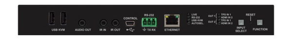 91540022, Lightware, HDMI-TPS-RX220AK, Приемник HDMI1.4, USB KVM + де-эмбеддер балансного аналоговог
