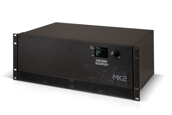 91310057, Lightware, MX2-24x24-HDMI20-Audio-R, Матричный коммутатор 24x24  HDMI2.0 4K с аудио входам