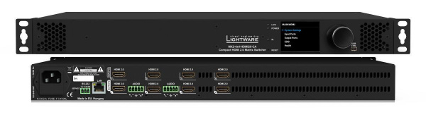 91310061, Lightware, MX2-4x4-HDMI20-CA, Матричный коммутатор 4x4, 4K@60Гц RGB 4:4:4, HDMI 2.0, HDCP 