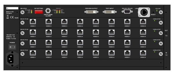 91110001, Lightware, MX-FR9, Шасси модульного матричного коммутатора MX-FR 9x9. 