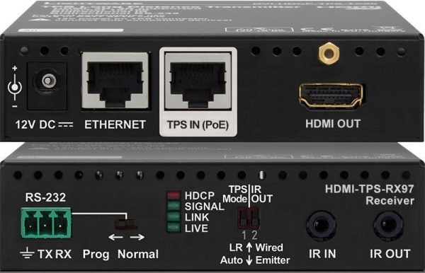 91540023, Lightware, HDMI-TPS-RX97 (91540023), HDBaseT приемник через CATx кабель c PoE. 