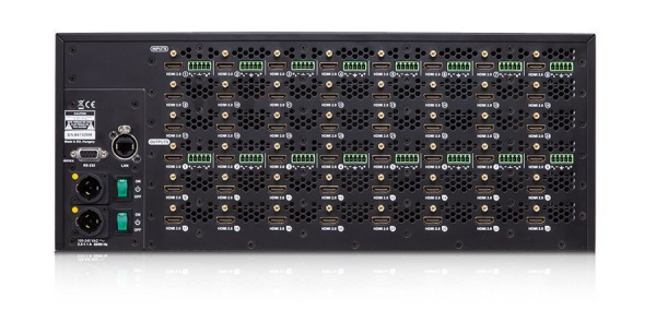 91310057, Lightware, MX2-24x24-HDMI20-Audio-R, Матричный коммутатор 24x24  HDMI2.0 4K с аудио входам