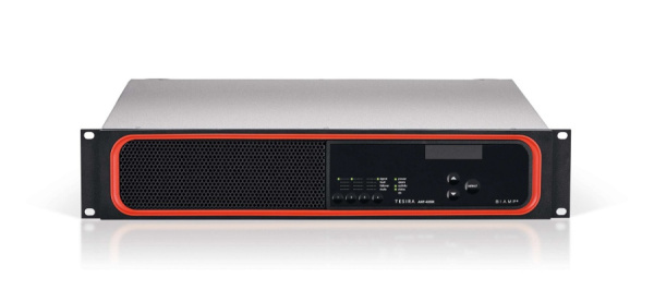 AMP-4350R Biamp Цифровой сетевой усилитель мощности Tesira ля работы в сети AVB, 4 канала по 350 Вт